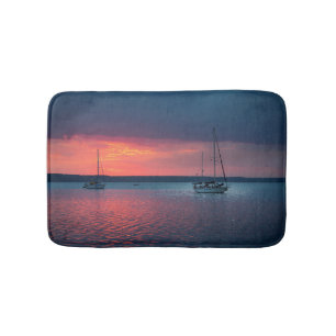 Sailing Into The Sunset Cienfuego, Cuba Bath Mat
