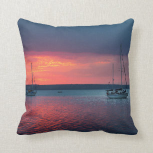 Sailing Into The Sunset   Cienfuego, Cuba Cushion