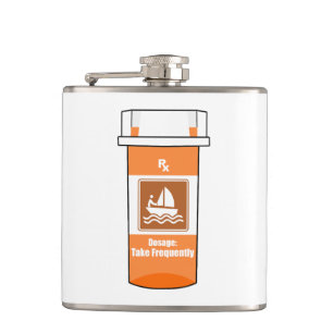 Sailing Is My Drug Hip Flask