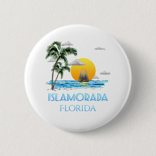 Sailing Islamorada Florida Keys 6 Cm Round Badge