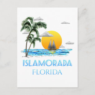 Sailing Islamorada Florida Keys Postcard