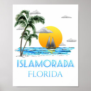 Sailing Islamorada Florida Keys Poster