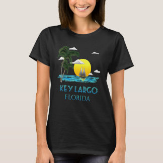 Sailing Key Largo Florida Keys Beach Sunset T-Shirt