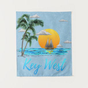 Sailing Key West Florida Tapestry