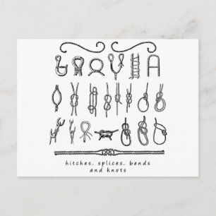 sailing knots postcard