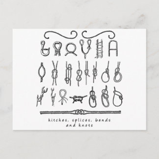 sailing knots postcard