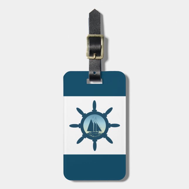 Sailing Luggage Tag (Front Vertical)