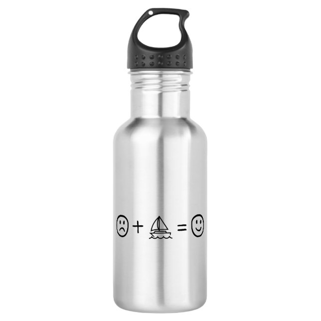 Sailing Makes You Happy 532 Ml Water Bottle (Front)