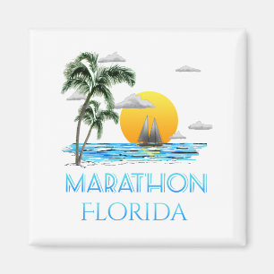 Sailing Marathon Florida Magnet