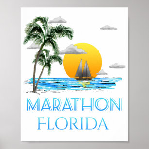 Sailing Marathon Florida Poster