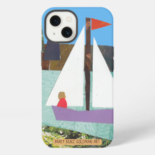Sailing Nautical Hand-Illustrated Boho Sailboat iPhone 13 Case