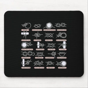 Sailing Nautical Rope Knots Boating Anchor Sailor Mouse Mat