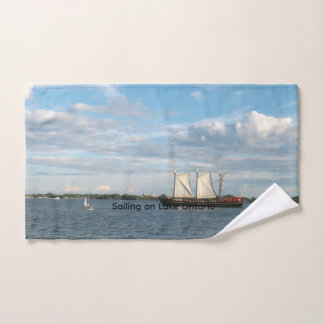 Sailing on Lake Ontario  Hand Towel