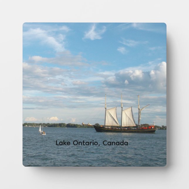 Sailing on Lake Ontario  Plaque (Front)