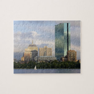 Sailing on the Charles River in Boston, Jigsaw Puzzle