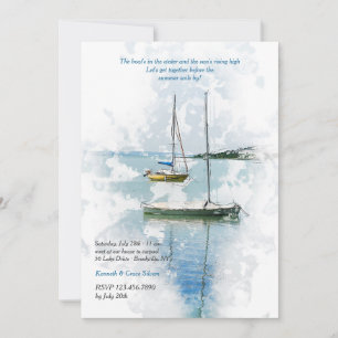 Sailing on the Lake Invitation