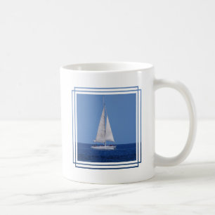 Sailing on the Ocean Blue Coffee Mug