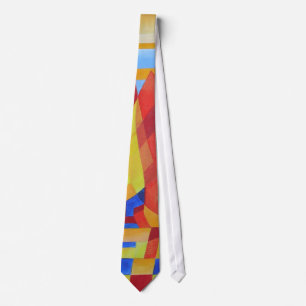 Sailing on the Seven Seas So Blue Cubist Abstract Tie