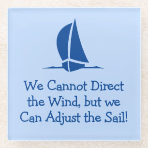 Sailing or Yachting Themed Glass Coaster