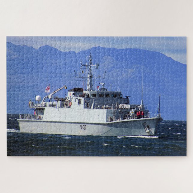 Sailing Past the Isle of Arran, Scotland Jigsaw Puzzle (Horizontal)