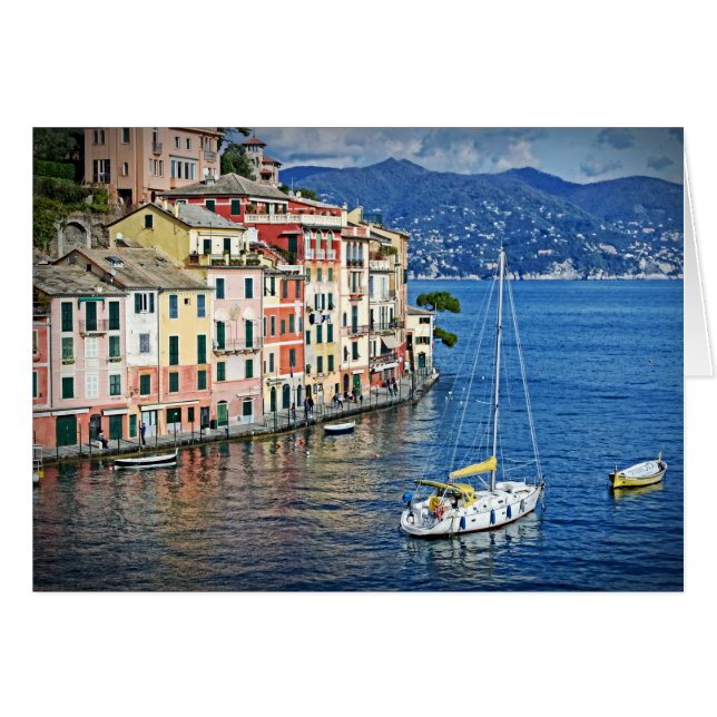 Sailing Portofino and the Italian Riviera Card (Front Horizontal)
