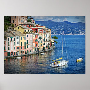 Sailing Portofino and the Italian Riviera Poster
