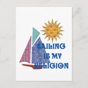 Sailing Religion Postcard