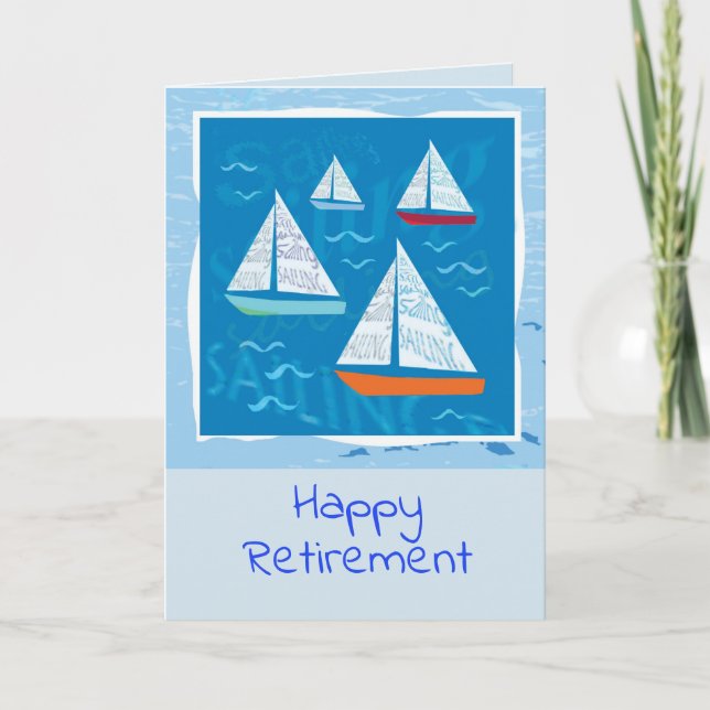 Sailing Retirement card (Front)