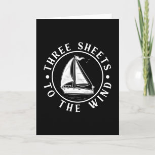 Sailing Sail Captain Boat Sailor Sea Gift Idea Card