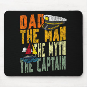 Sailing sailboat retro vintage dad the man the mouse mat