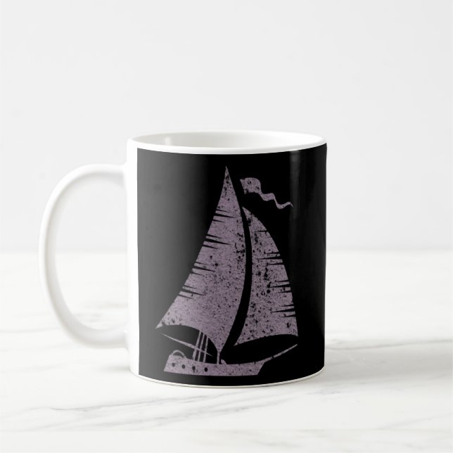 Sailing sailboat sailor yacht sailing yacht motif  coffee mug (Left)