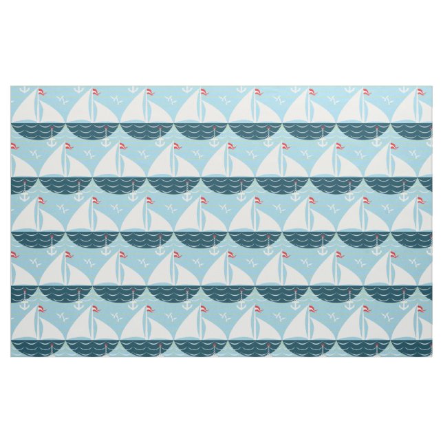Sailing, Sailing Fabric (Fat Quarter)