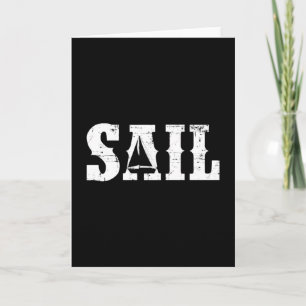Sailing Sailor Captain Sail Boat Sea Gift Idea Card