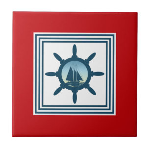 Sailing scene tile