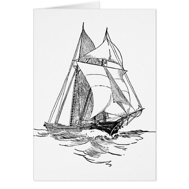 sailing ship boat boating wave water ocean lake (Front)