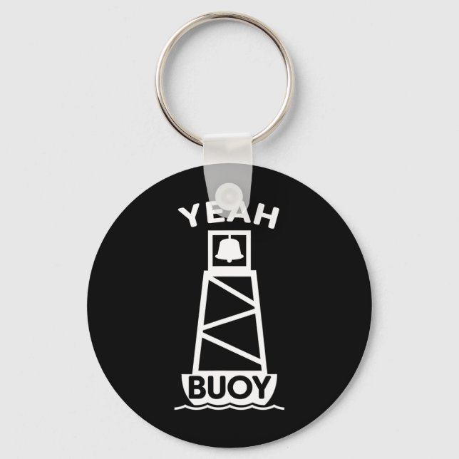 Sailing Ship Boating Boat Buoy Marker  Key Ring (Front)