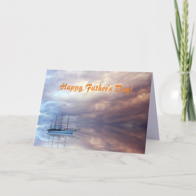 SAILING SHIP FATHER'S DAY CARD (Front)