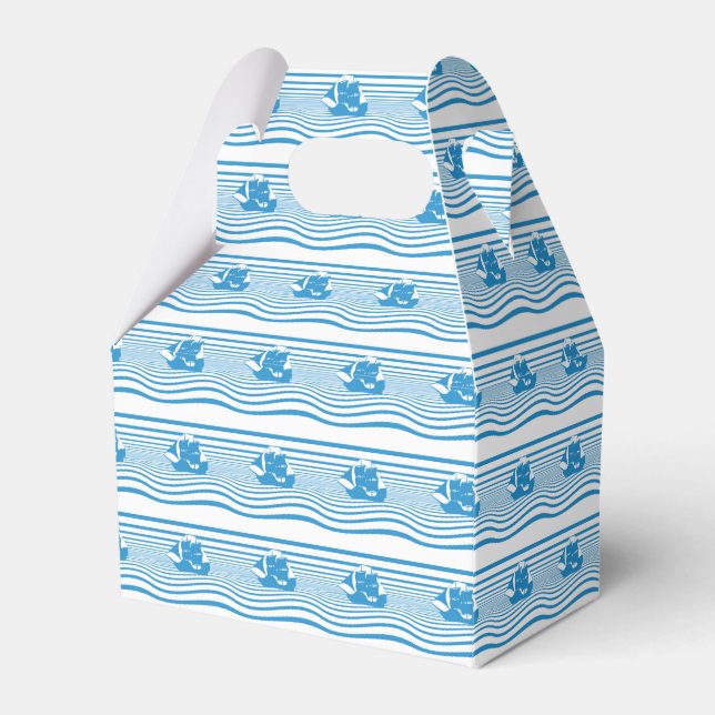 Sailing ship favour box (Front Side)