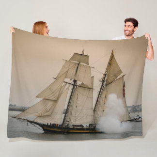 SAILING SHIP FLEECE BLANKET