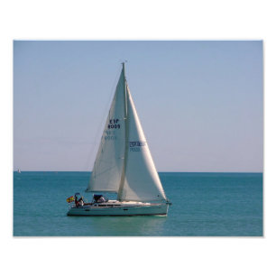 Sailing ship in the Mediterranean Photo Print