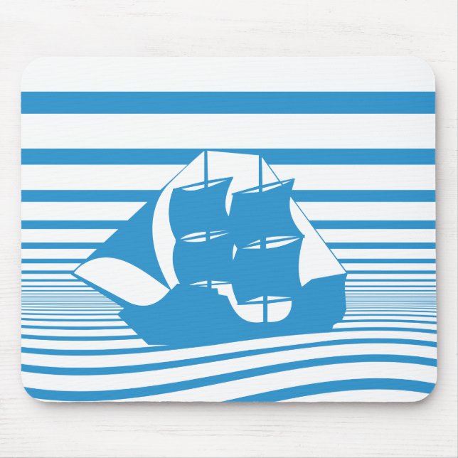 Sailing ship mouse mat (Front)
