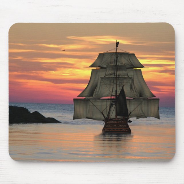 Sailing ship mouse mat (Front)