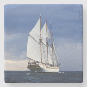 Sailing Ship On The Baltic Sea Stone Coaster