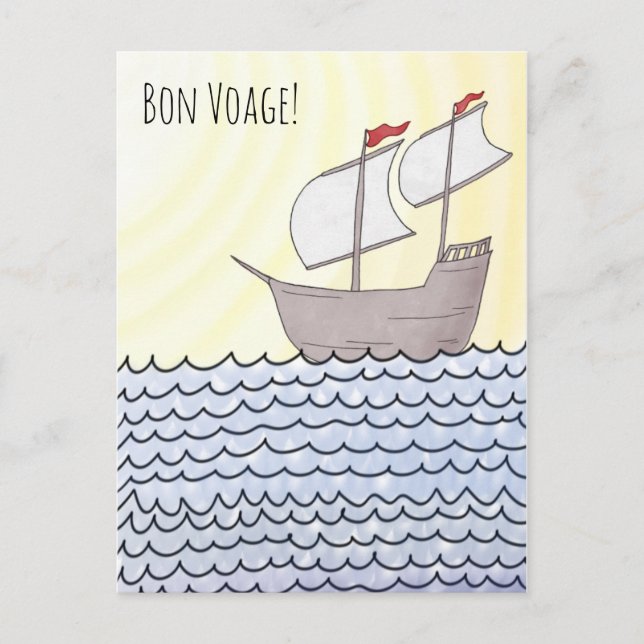 Sailing Ship Postcard (Front)