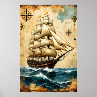 Sailing Ship Poster