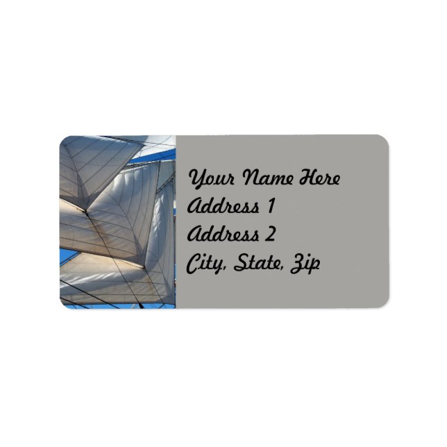 Sailing Ship Sails Address Labels (Front)