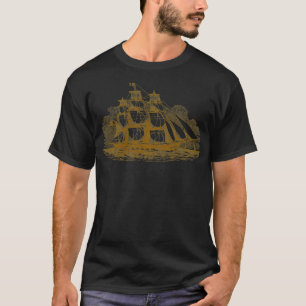 Sailing Ship, Sepia Version  T-Shirt