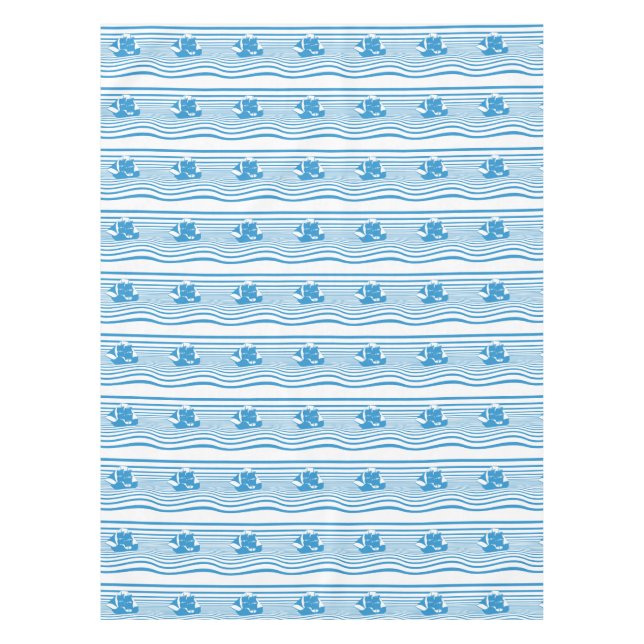 Sailing ship tablecloth (Front)