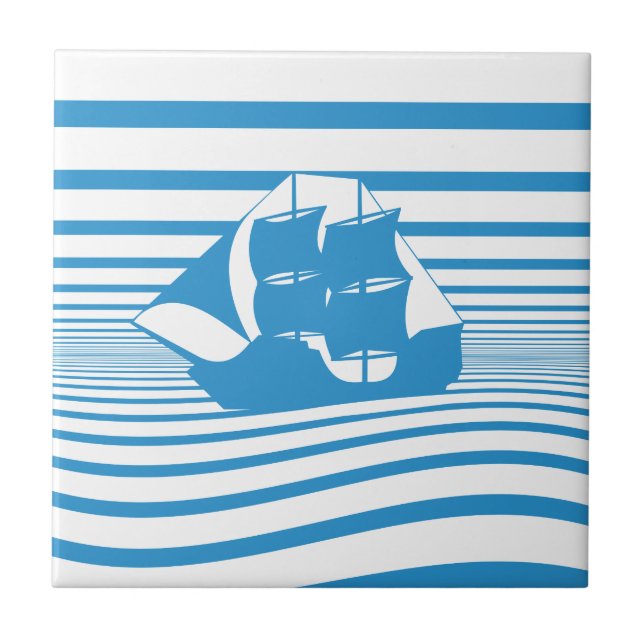 Sailing ship tile (Front)