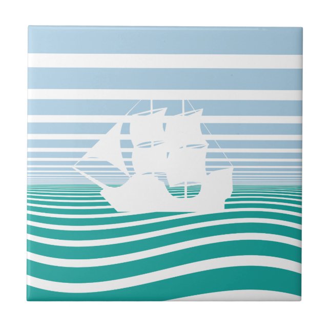 Sailing ship tile (Front)